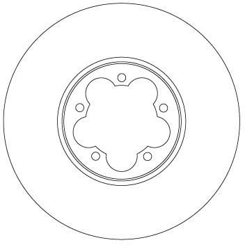 Brake Disc TRW SINGLE DF6921S