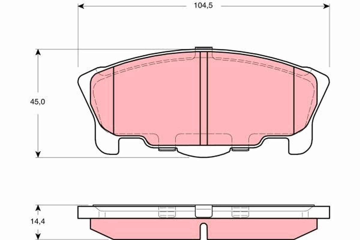 Brake Pad Set, disc brake GDB3320