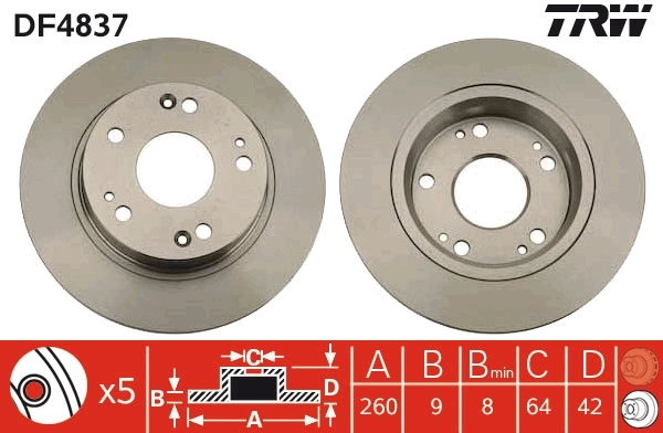 Brake Disc DF4837