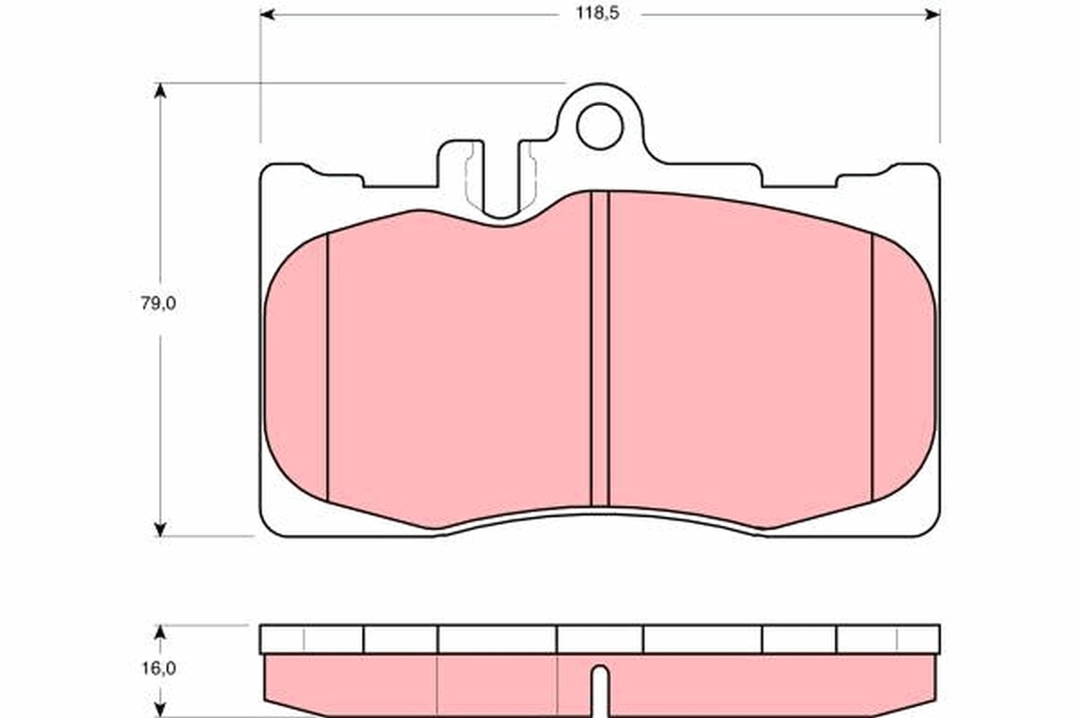 Brake Pad Set, disc brake GDB3322