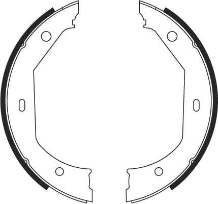 Brake Shoe Set, parking brake GS8656