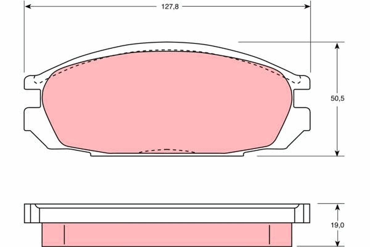 Brake Pad Set, disc brake GDB745