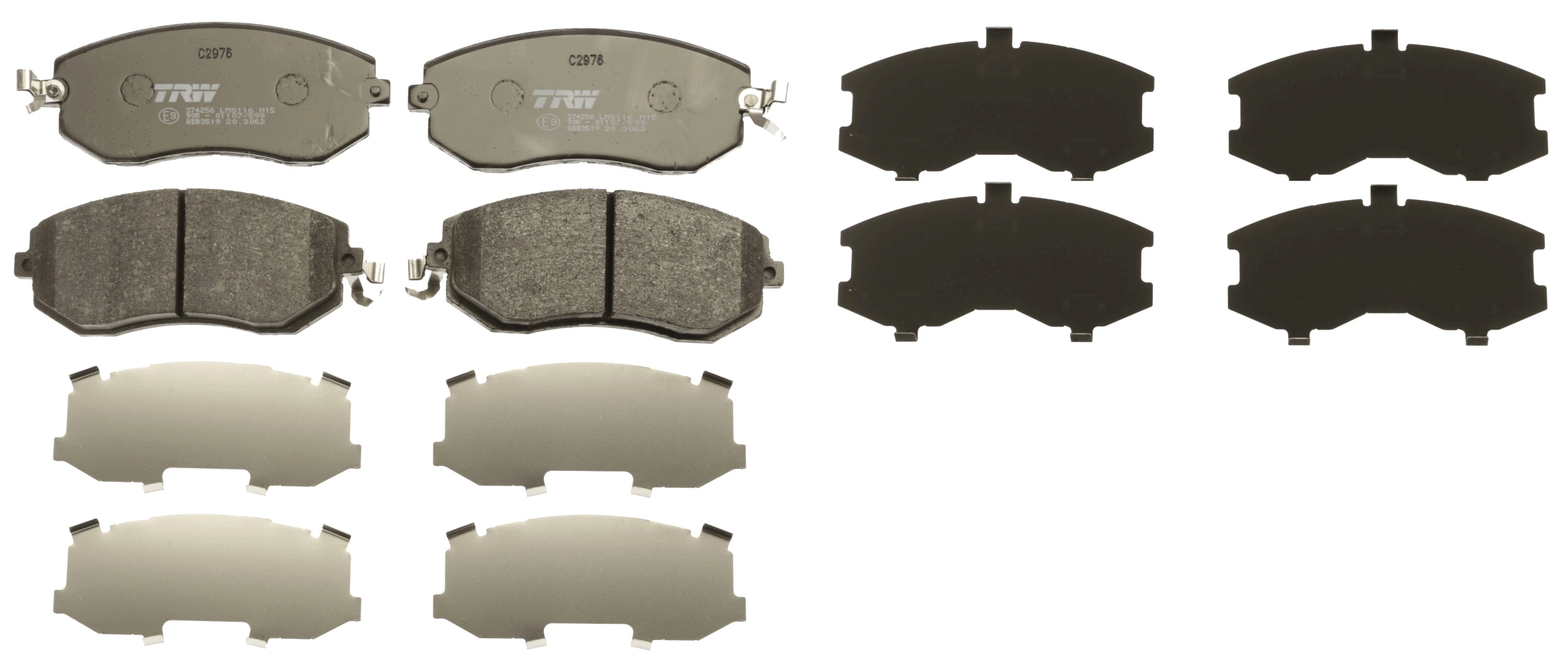Brake Pad Set, disc brake COTEC GDB3519