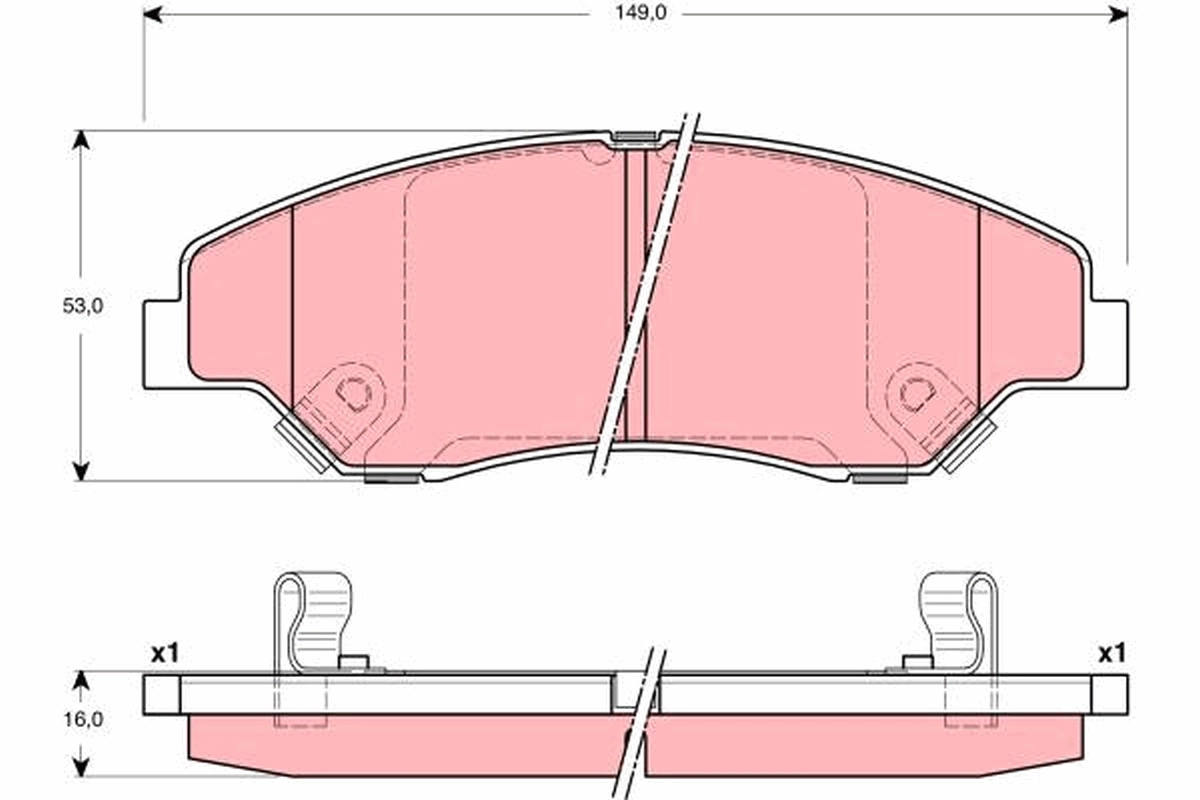 Brake Pad Set, disc brake GDB3241
