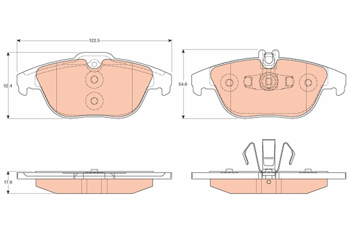 Brake Pad Set, disc brake GDB2051