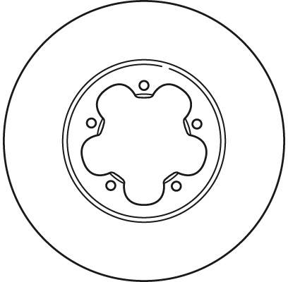 Brake Disc TRW SINGLE DF2389S