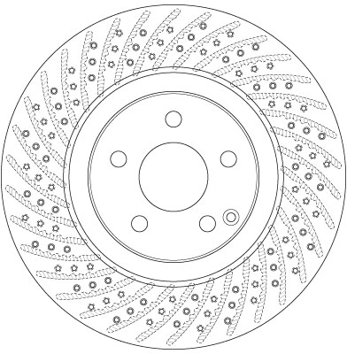 Brake Disc TRW SINGLE DF6433S