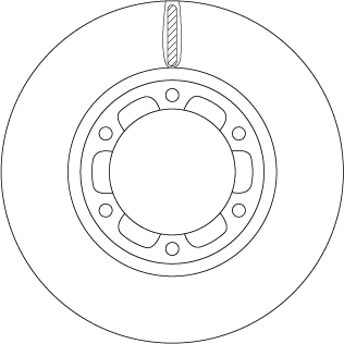 Brake Disc TRW SINGLE DF6640S