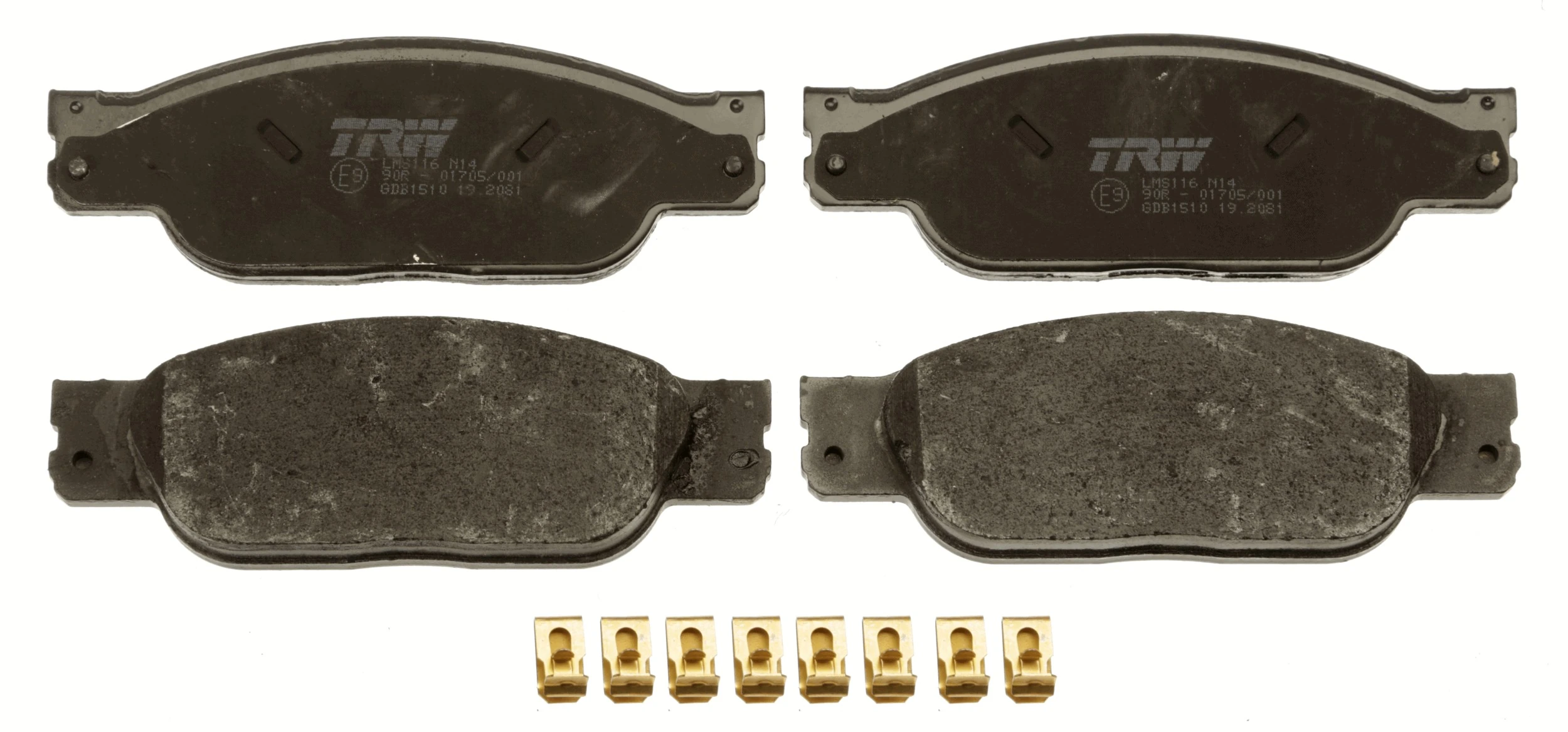 Brake Pad Set, disc brake COTEC GDB1510