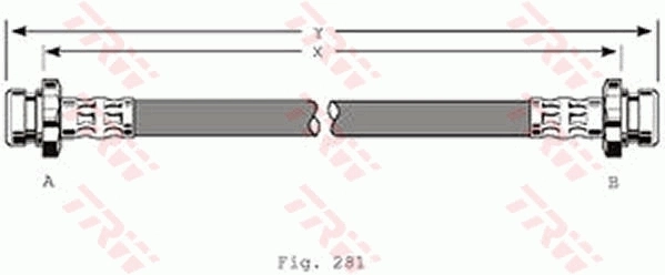 TRW PHA259 Brake Hose