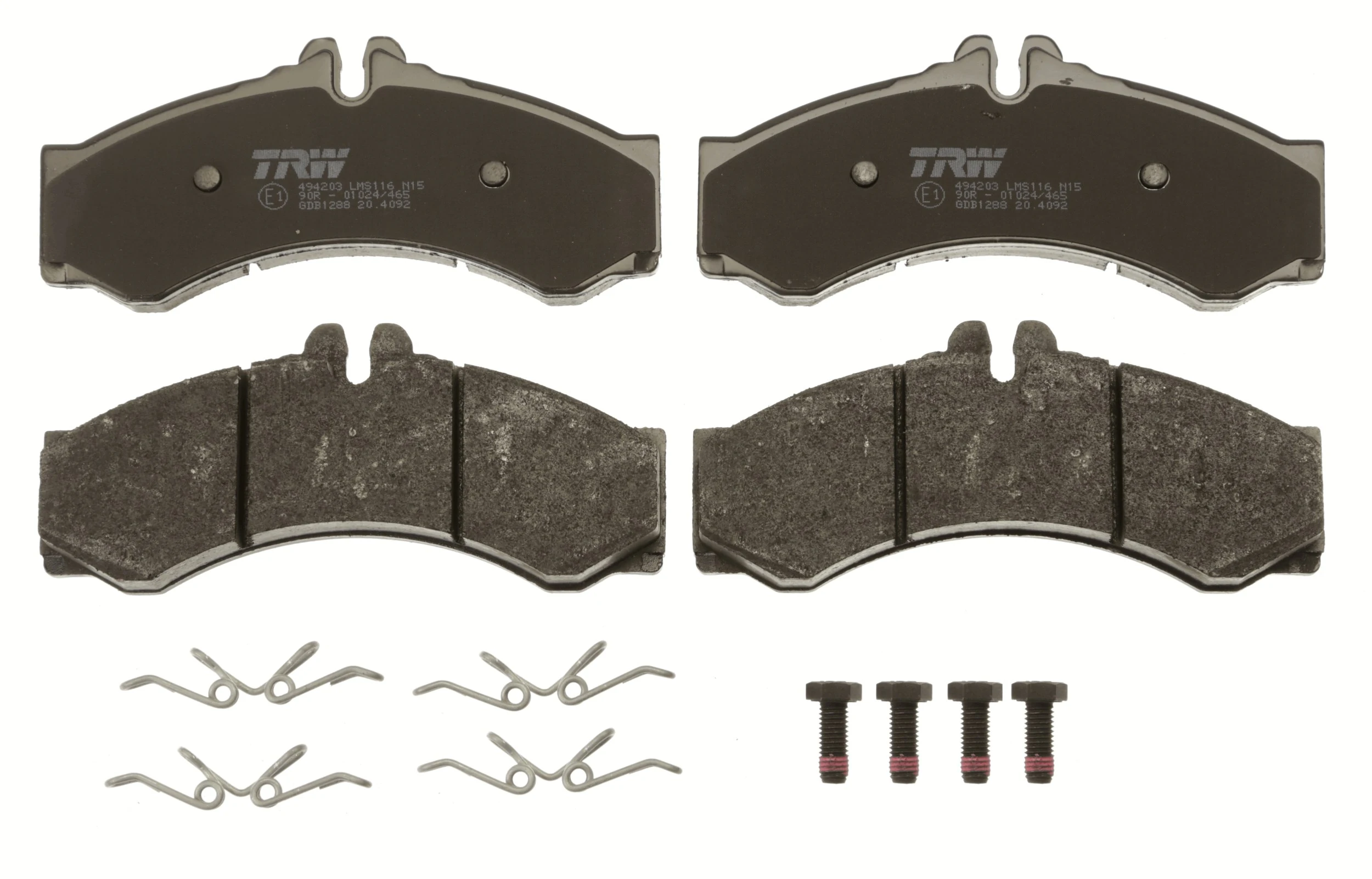 Brake Pad Set, disc brake COTEC GDB1288