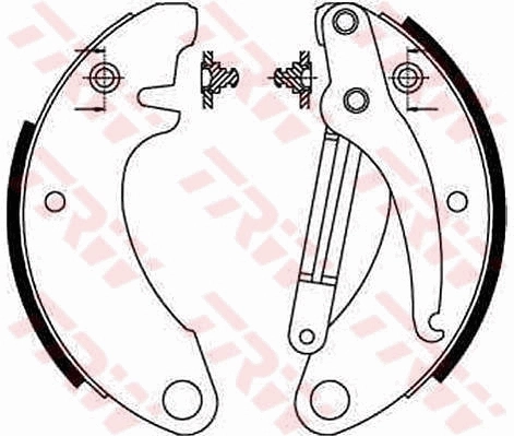 TRW GS8052 Brake Shoe Set