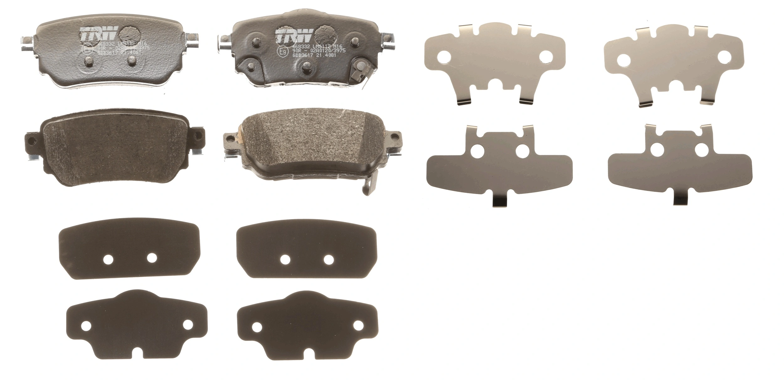 Brake Pad Set, disc brake GDB3617