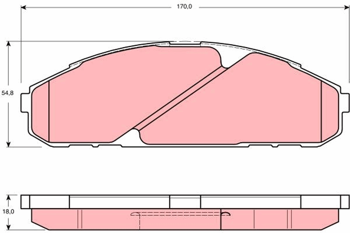 Brake Pad Set, disc brake GDB3394