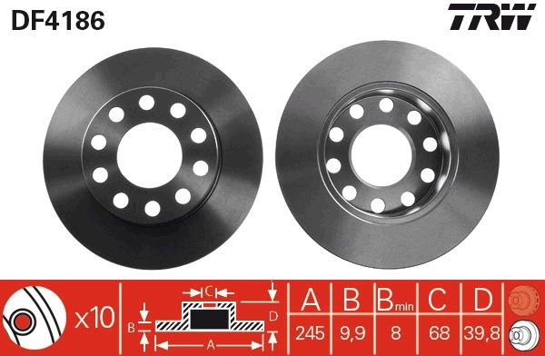 Brake Disc DF4186