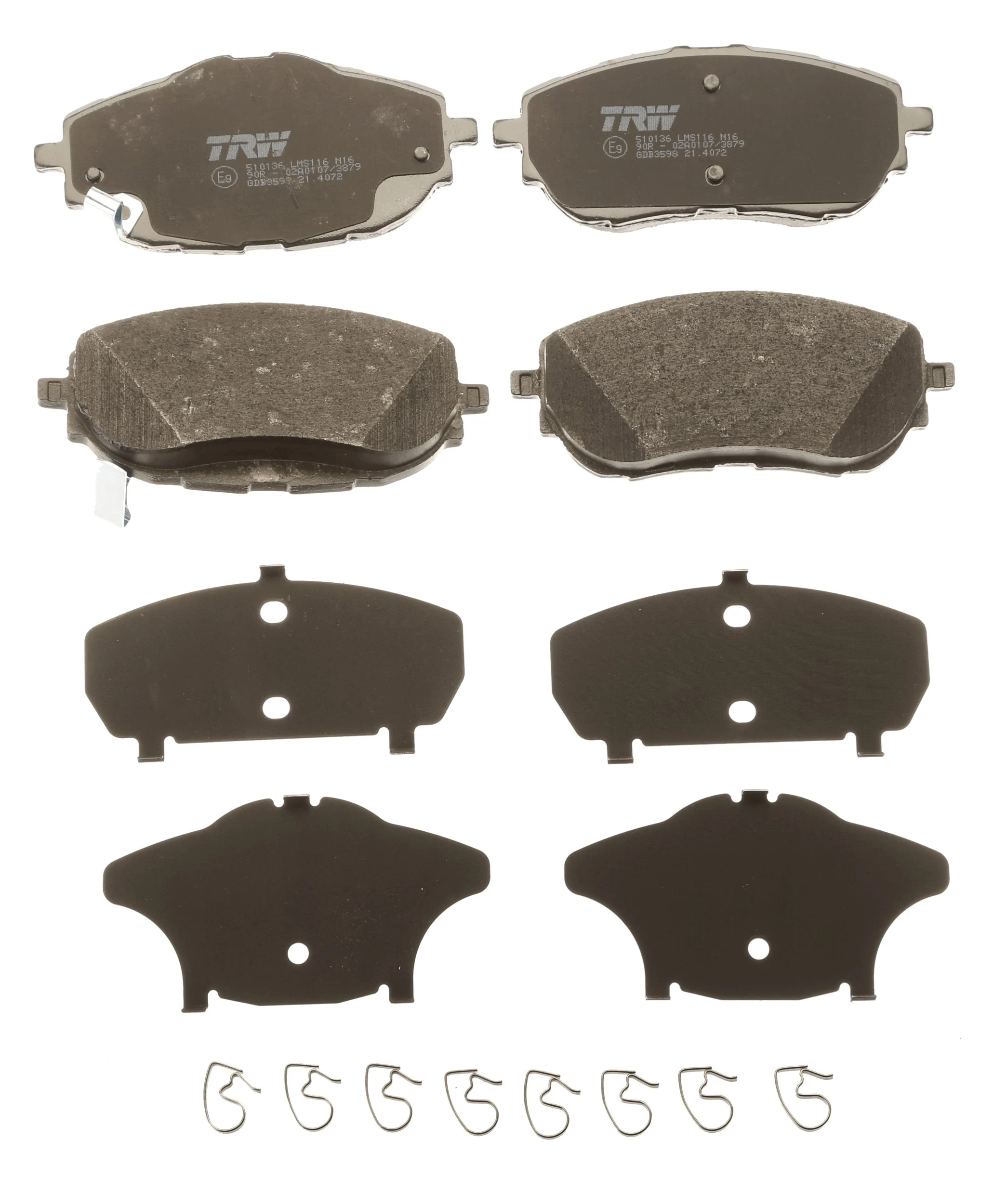 Brake Pad Set, disc brake COTEC GDB3598