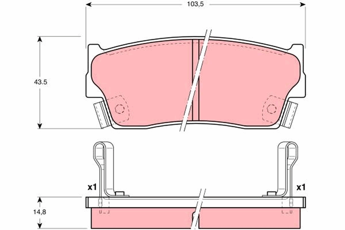 Brake Pad Set, disc brake GDB3183