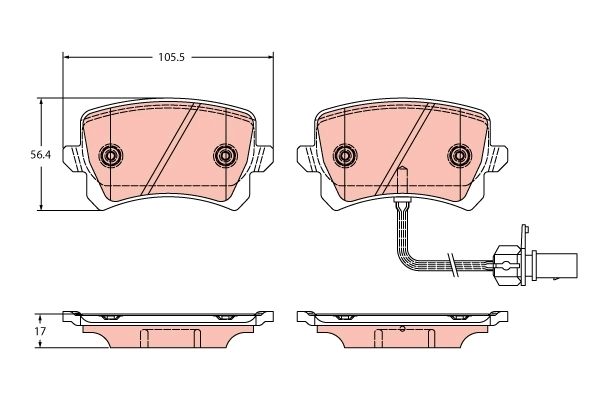 Brake Pad Set, disc brake GDB2389