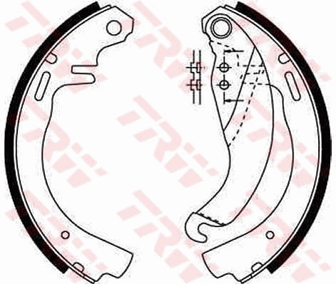 TRW GS6187 Brake Shoe Set