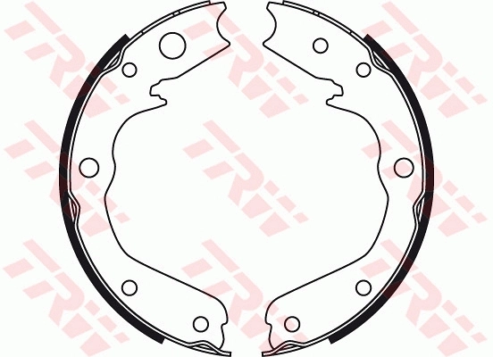 Brake Shoe Set, parking brake GS8497