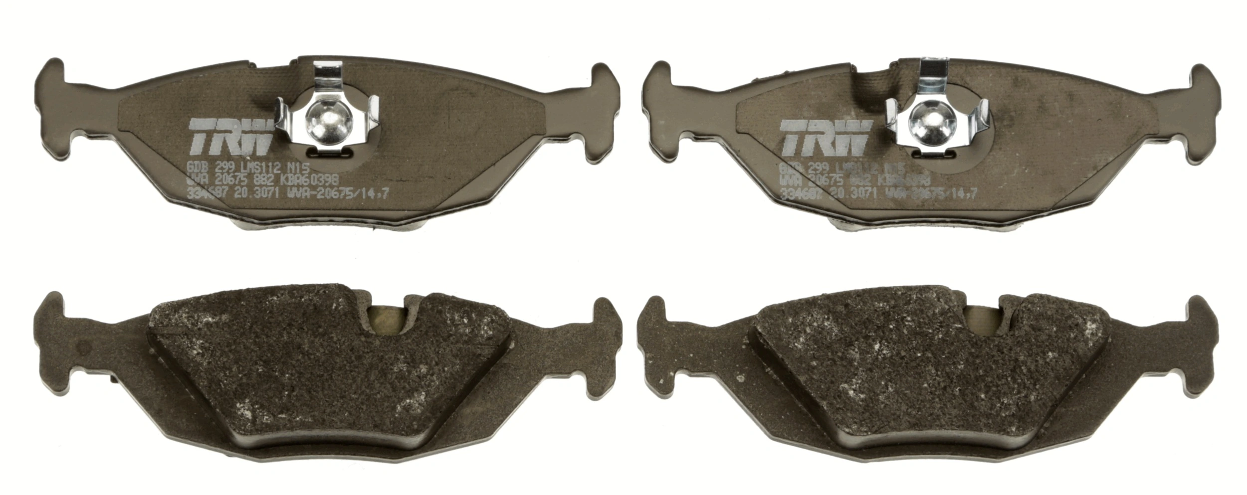 Brake Pad Set, disc brake COTEC GDB299