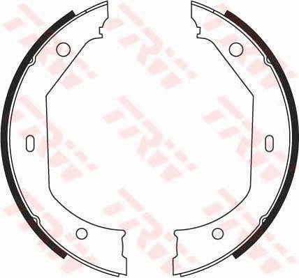 Brake Shoe Set, parking brake GS8656