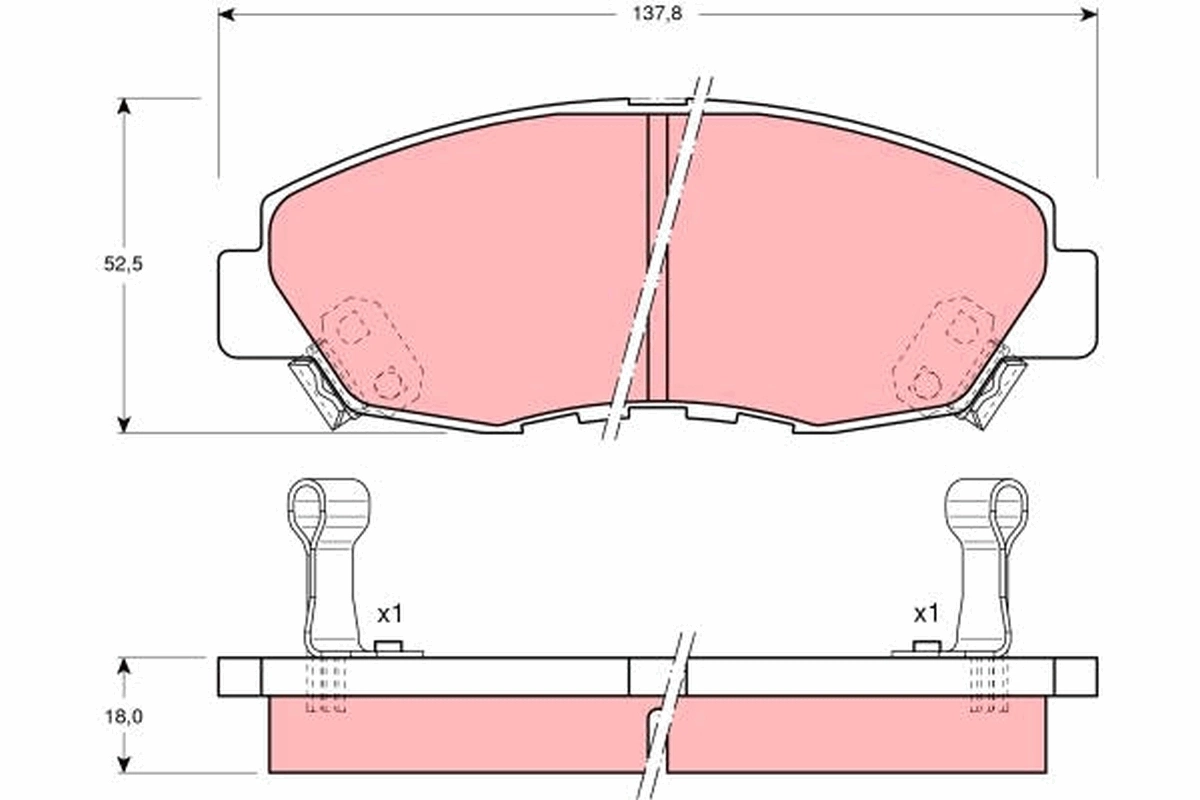 Brake Pad Set, disc brake GDB894