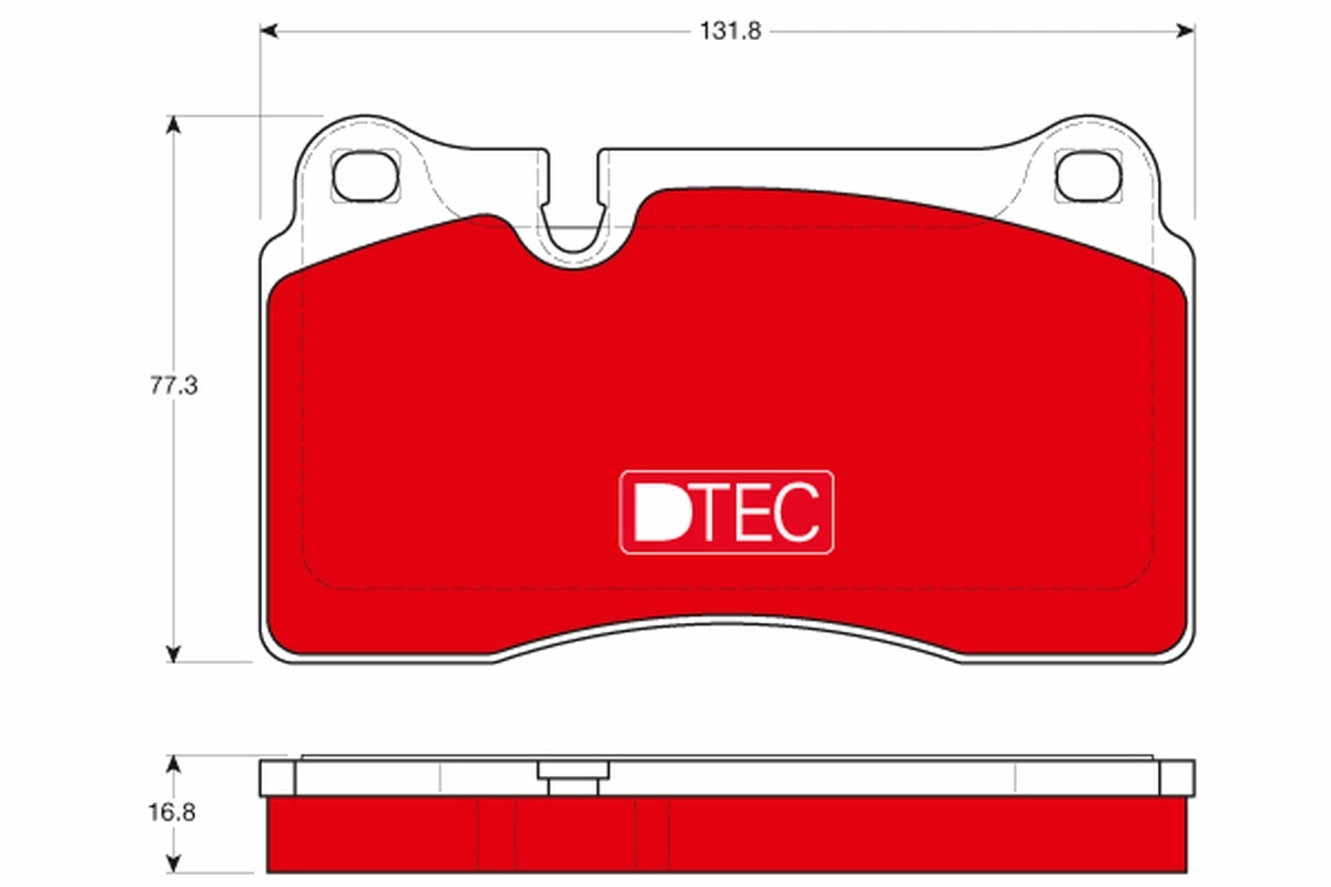 Brake Pad Set, disc brake DTEC COTEC GDB1670DTE