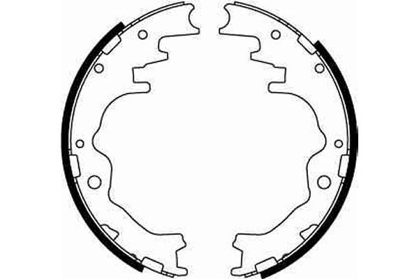 TRW GS8550 Brake Shoe Set