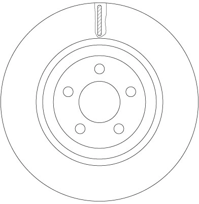Brake Disc TRW SINGLE DF6244S