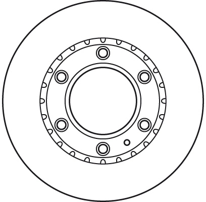 Brake Disc TRW SINGLE DF6034S