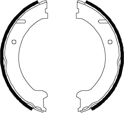 TRW GS8447 Brake Shoe Set, parking brake