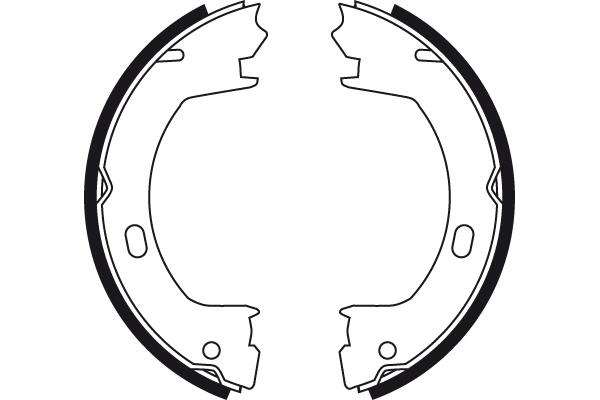 Brake Shoe Set, parking brake GS8728