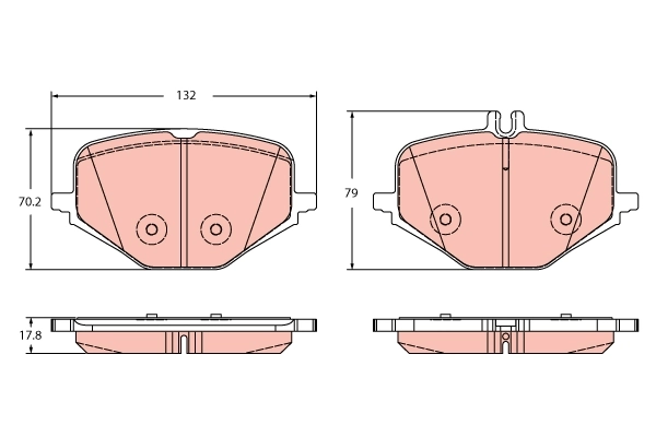 Brake Pad Set, disc brake GDB2395