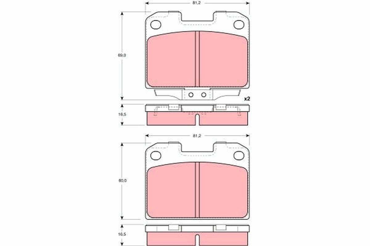 Brake Pad Set, disc brake GDB3104