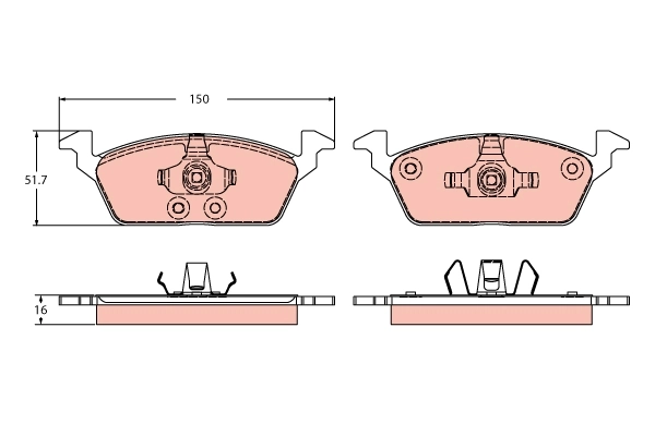 Brake Pad Set, disc brake GDB2426