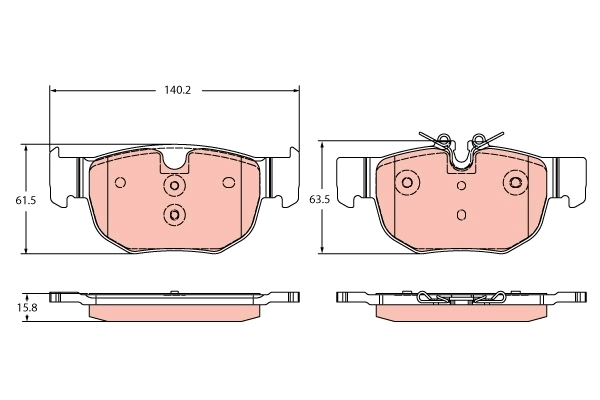 Brake Pad Set, disc brake GDB2374