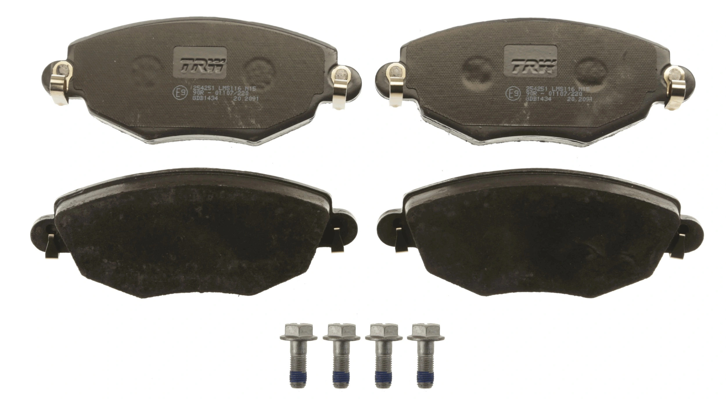 Brake Pad Set, disc brake COTEC GDB1434