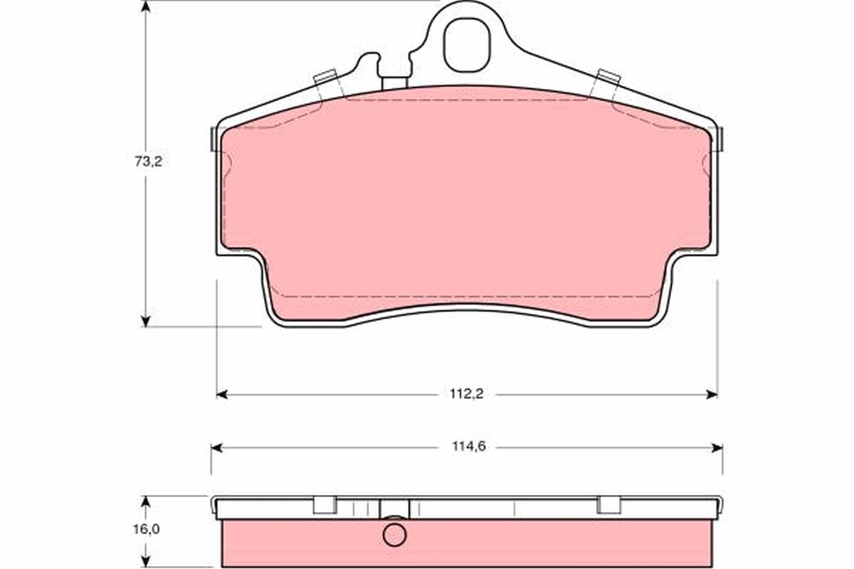 Brake Pad Set, disc brake GDB1395