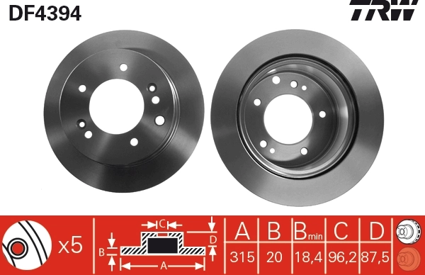 Brake Disc DF4394