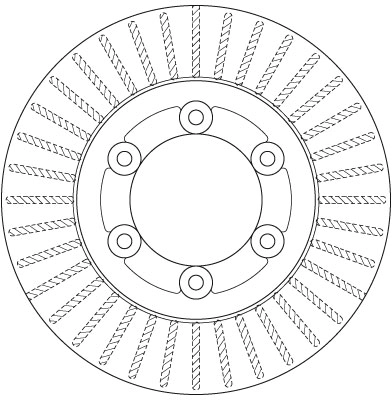 TRW DF6487 Brake Disc