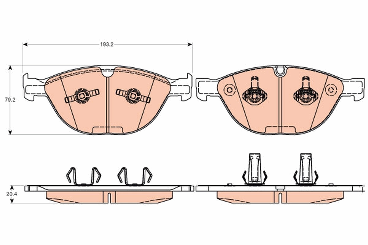 Brake Pad Set, disc brake GDB2026