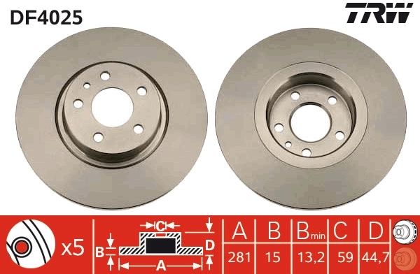 Brake Disc DF4025