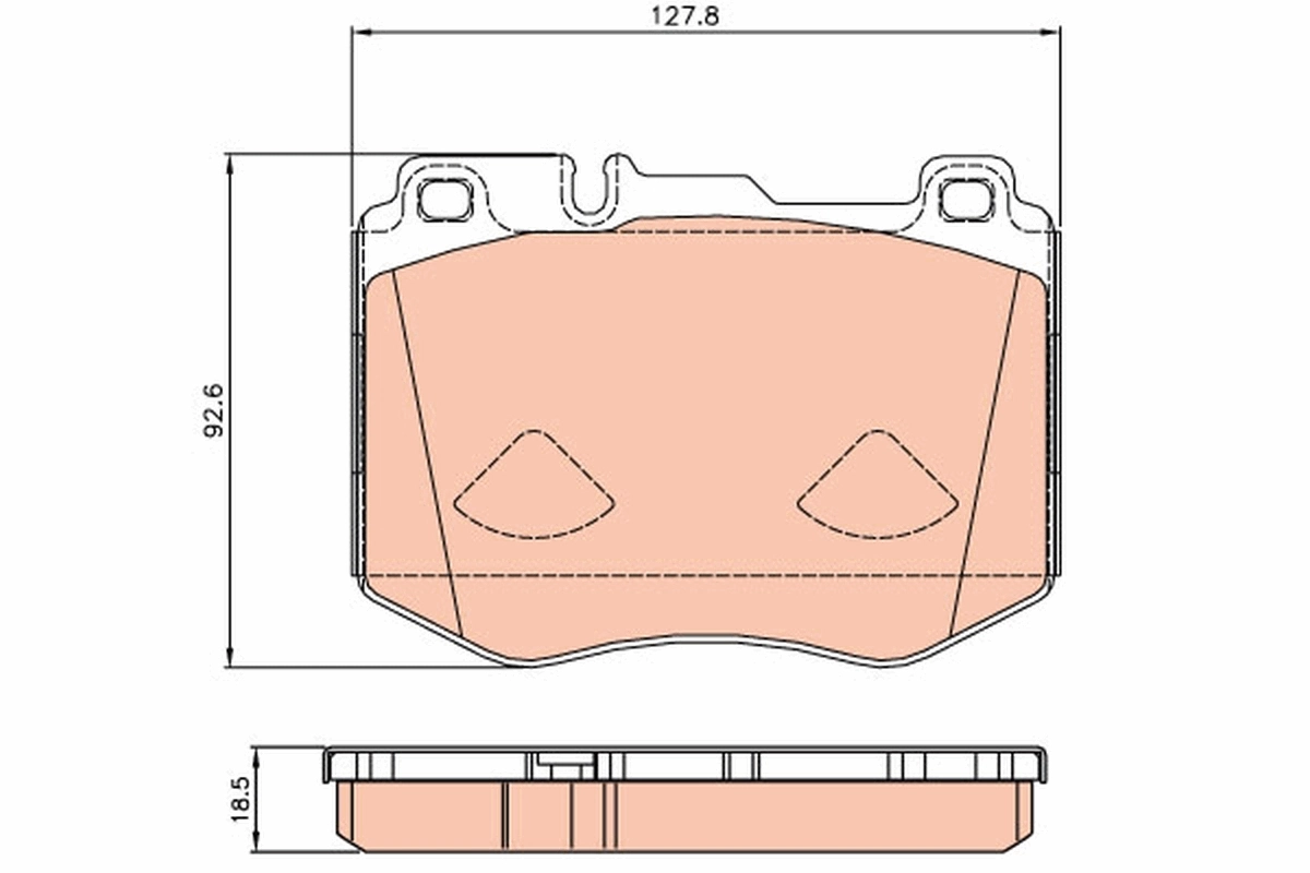 Brake Pad Set, disc brake GDB2081