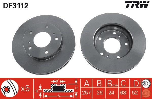 Brake Disc DF3112