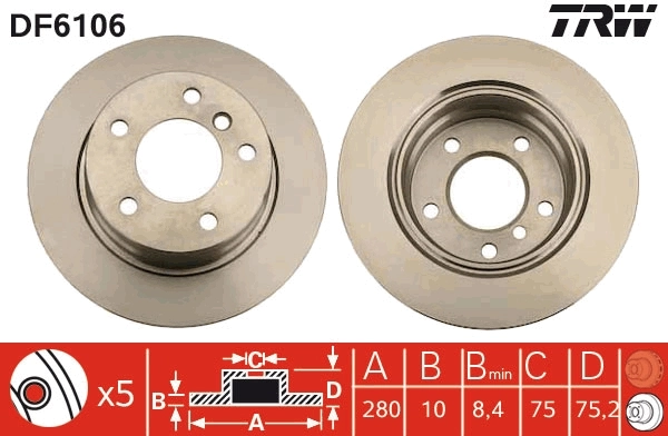 Brake Disc DF6106
