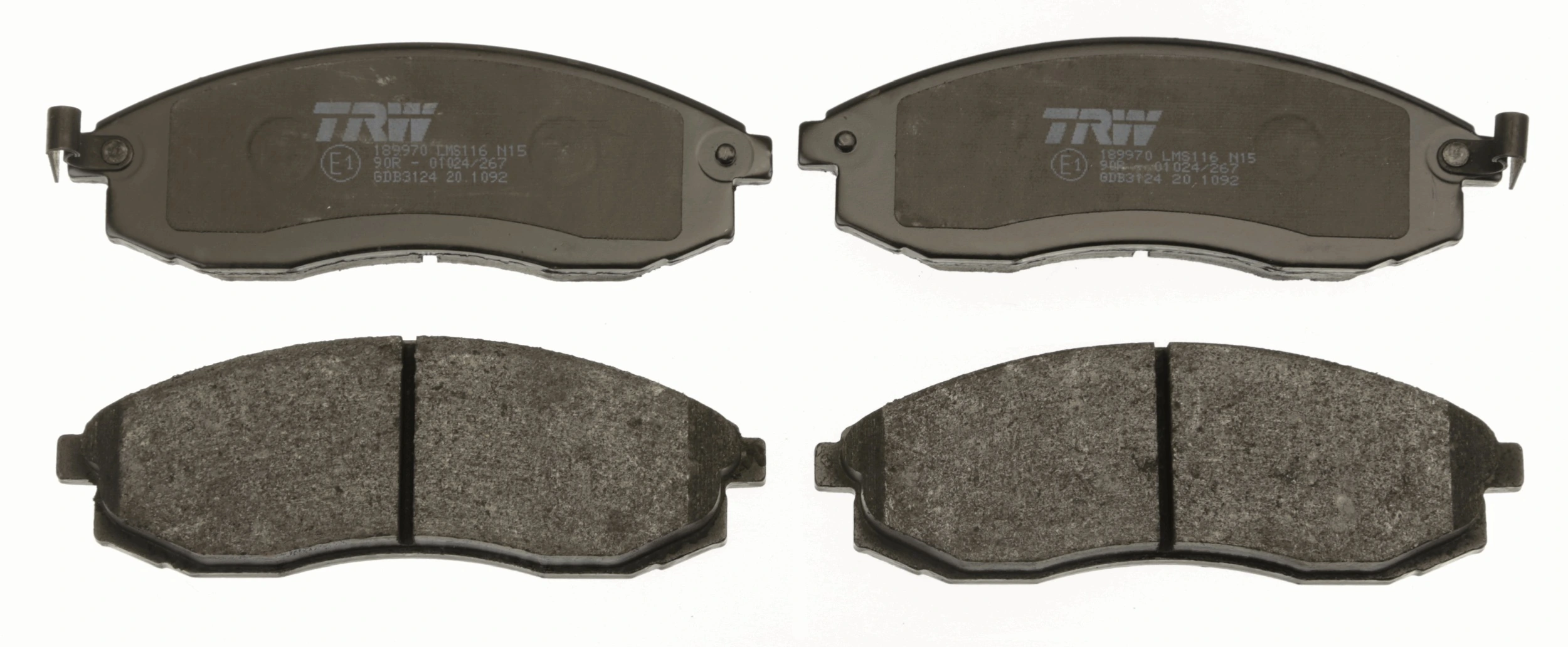 Brake Pad Set, disc brake GDB3124