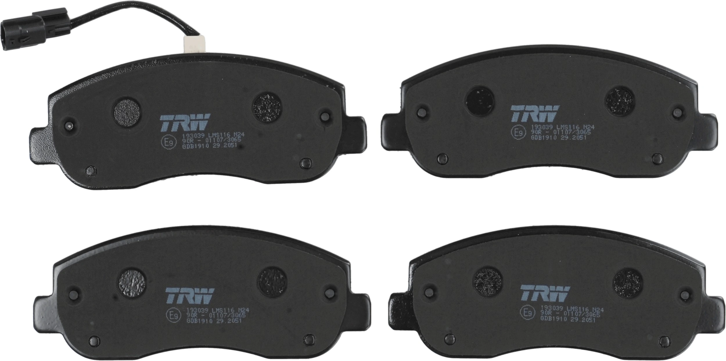 Brake Pad Set, disc brake COTEC GDB1910
