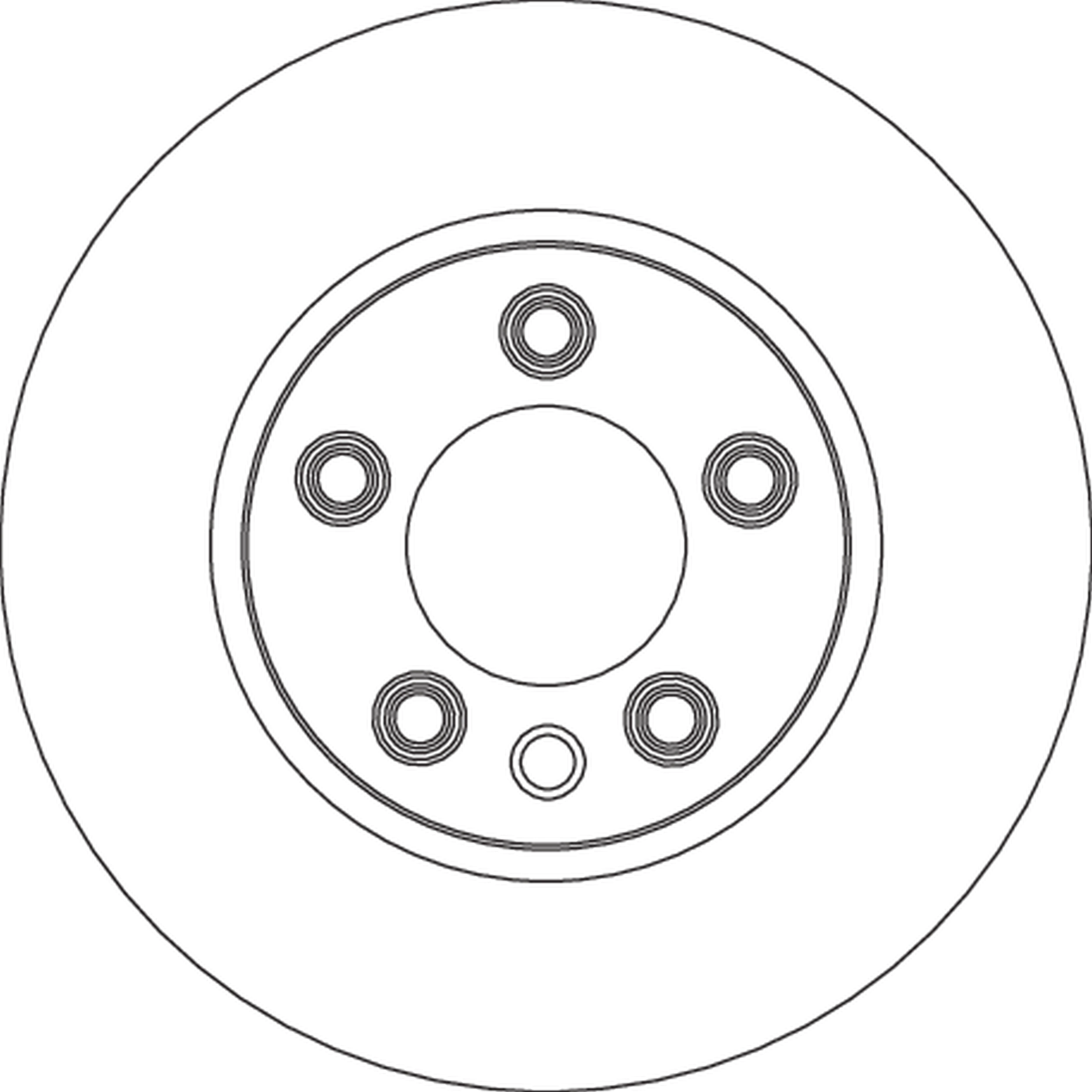 Brake Disc TRW SINGLE DF4763S