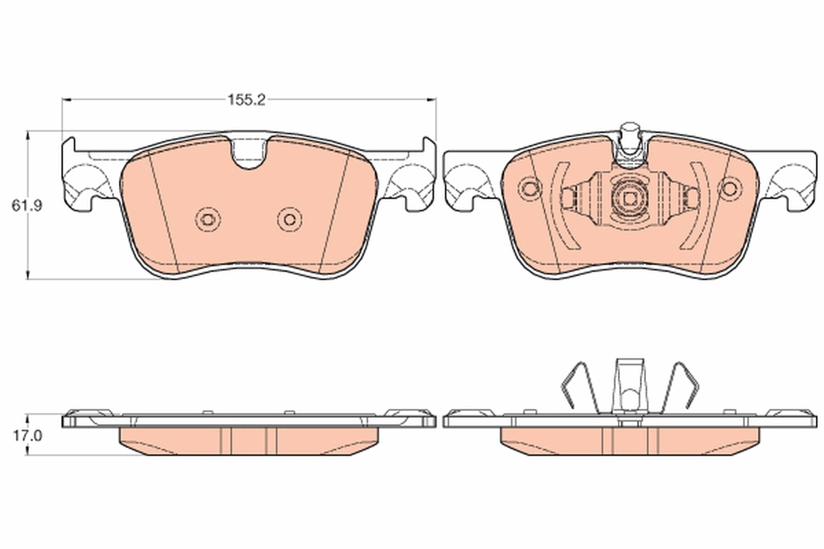 Brake Pad Set, disc brake GDB2062